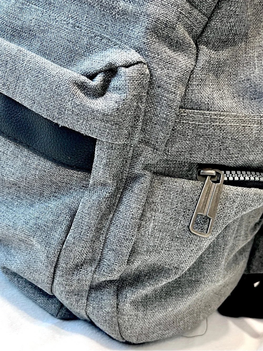 Distortion Grey Tech Laptop Backpack Multi Pocket School Travel